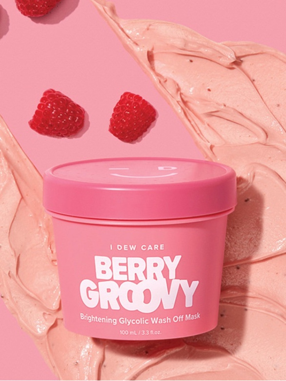 🔥 2/20: I Dew Care Berry Groovy Brightening Glycolic Wash-Off Mask - 0.35oz - Picture 1 of 2